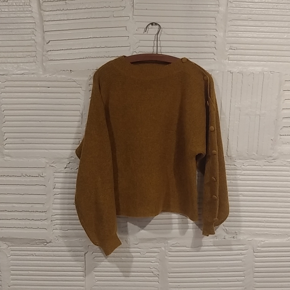 HYFVE small sweater button down one side of shoulder